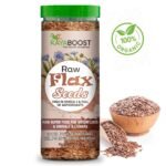 Kayaboost Raw Flax Seeds 200g – 100% Natural & Organic Superfood, Rich in Omega‑3, Fiber & Protein, Supports Heart Health & Weight Management