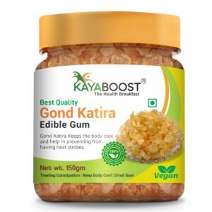 Kayaboost Gond Katira (Edible Gum) 150g – 100% Natural Tragacanth Gum, Cooling Superfood for Digestion, Heat Relief & Summer Drinks
