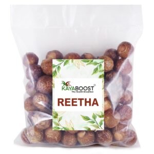 Kayaboost Reetha (Soapnut / Aritha) 200g – 100% Natural Dried Soap Nuts for Hair Wash, Dandruff Control & Chemical-Free Cleanser