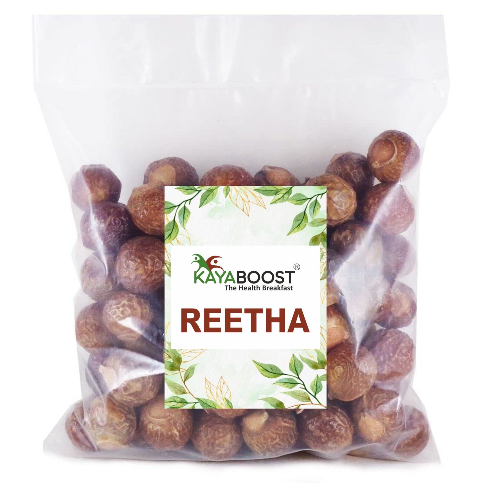 Kayaboost Reetha (Soapnut / Aritha) 200g – 100% Natural Dried Soap Nuts for Hair Wash, Dandruff Control & Chemical-Free Cleanser
