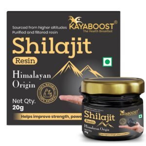 Kayaboost Pure Himalayan Shilajit Resin 20g – 100% Natural & Purified Shilajit, Rich in Fulvic Acid, Supports Energy, Stamina & Strength
