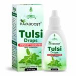 Kayaboost Tulsi Drops 30ml – 100% Ayurvedic Immunity Booster, Extract of 5 Types of Tulsi, Herbal Tulsi Liquid for Cough, Cold & Digestion