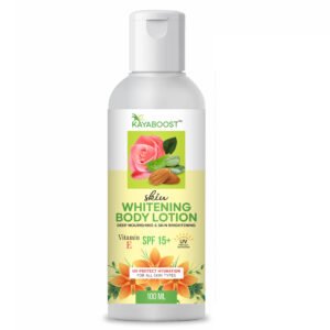 KAYABOOST Skin Whitening Body Lotion SPF 15+ | Vitamin E Brightening & Deep Nourishing Moisturizer | UV Protection | 100ml