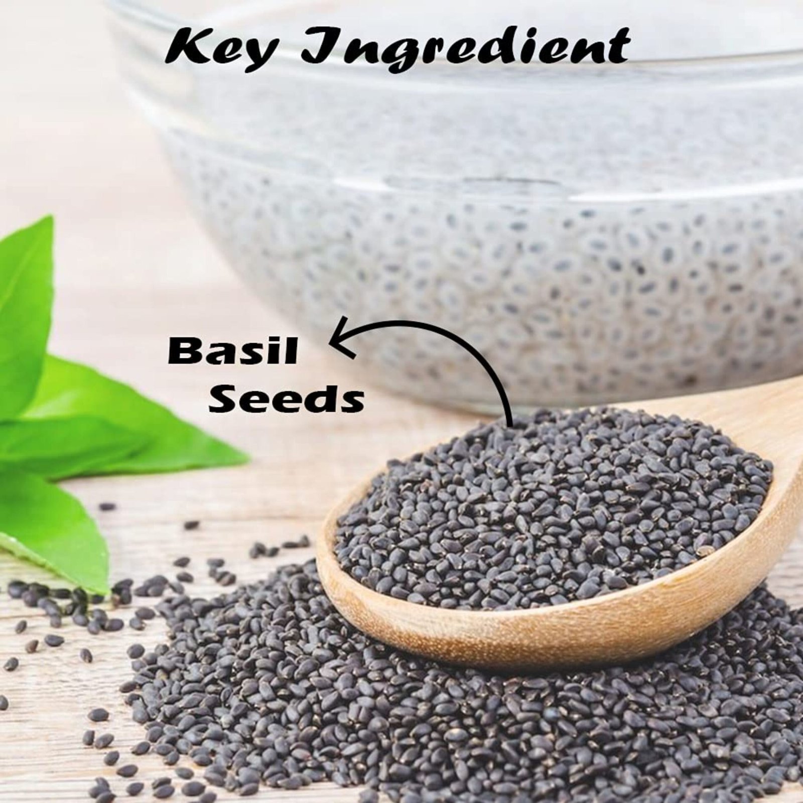 Kayaboost Raw Basil Seeds (Sabja Seeds) 200g – 100% Pure & Natural Superfood, High Fiber & Calcium, Supports Digestion & Weight Management