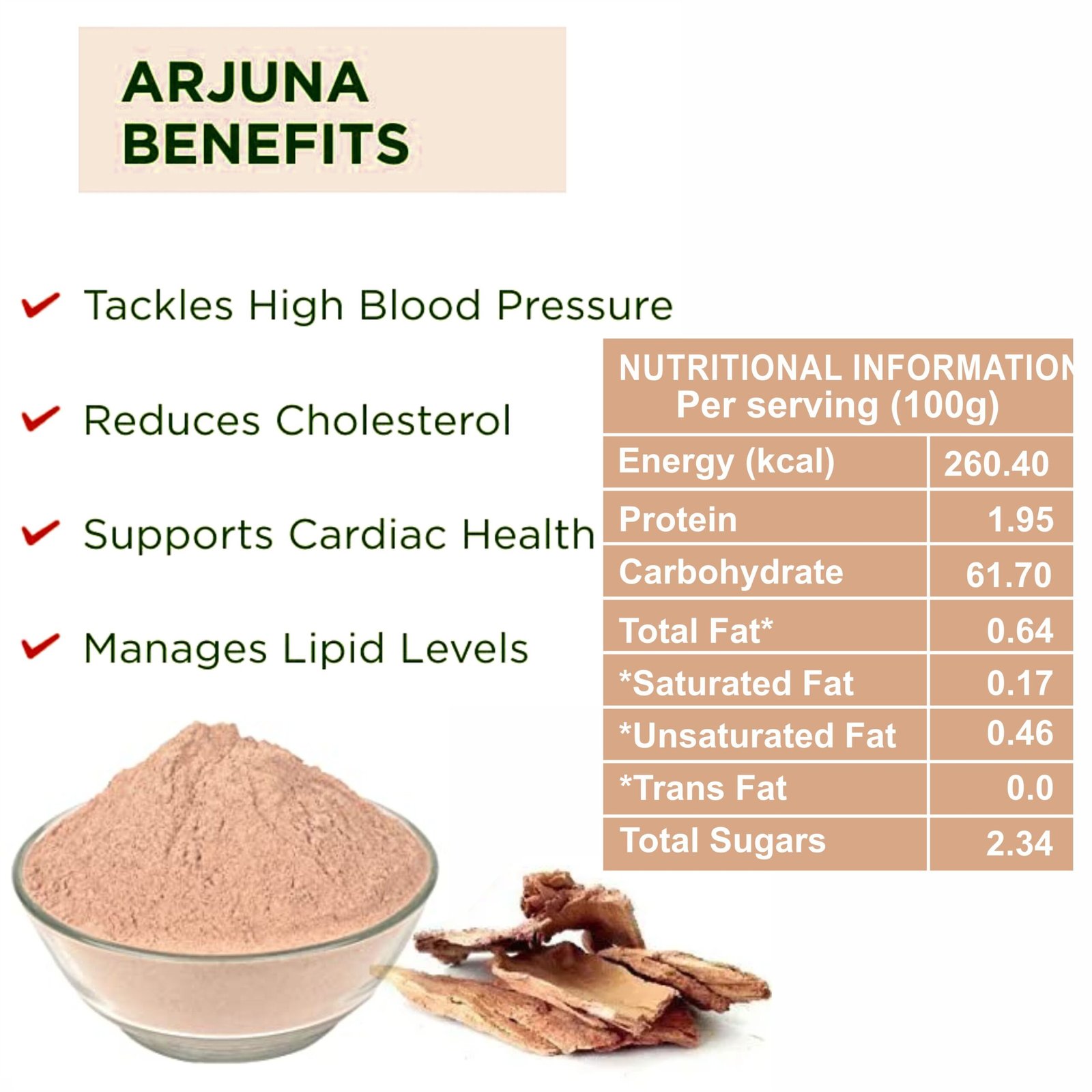 Kayaboost Arjun Chaal Powder (Terminalia Arjuna) – 100% Natural Arjuna Bark Powder for Heart Health, Blood Pressure & Cholesterol Support | Ayurvedic Herbal Supplement 100g (Pack of 3)