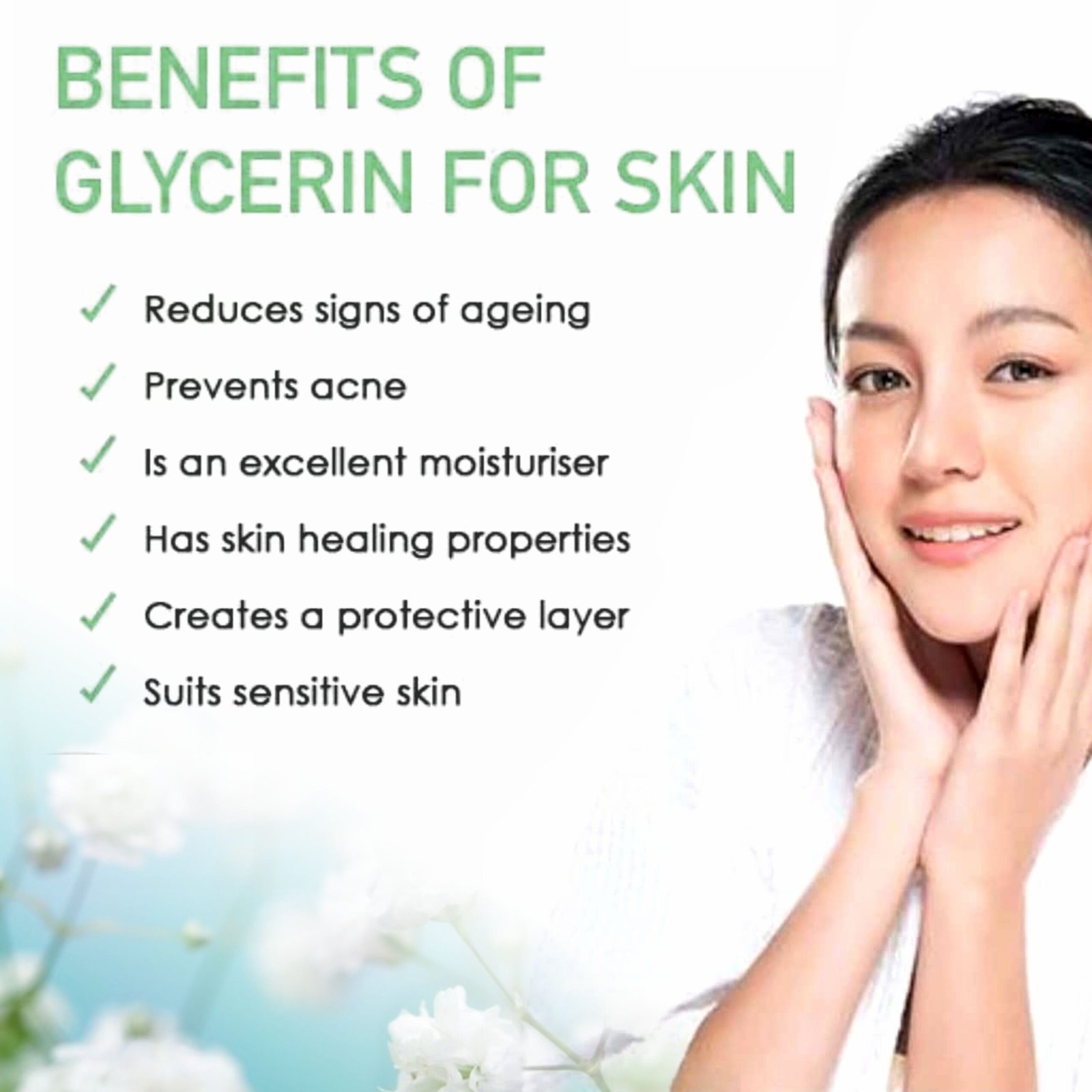 KAYABOOST Organic Glycerine 100ml (Pack of 3) – 100% Pure Vegetable Glycerin for Face, Skin & Hair | Deep Moisturizing Skin Protectant for Dry & Sensitive Skin