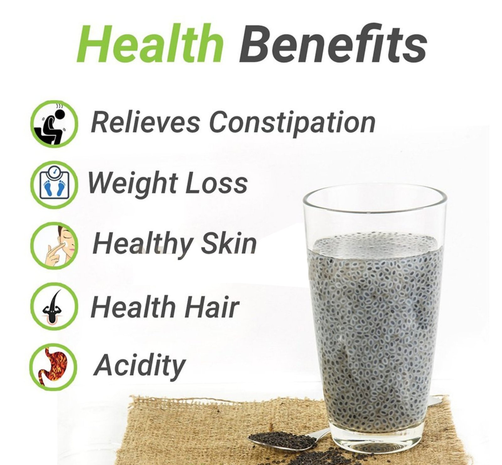 Kayaboost Raw Basil Seeds (Sabja Seeds) 200g – 100% Pure & Natural Superfood, High Fiber & Calcium, Supports Digestion & Weight Management (Pack of 2)