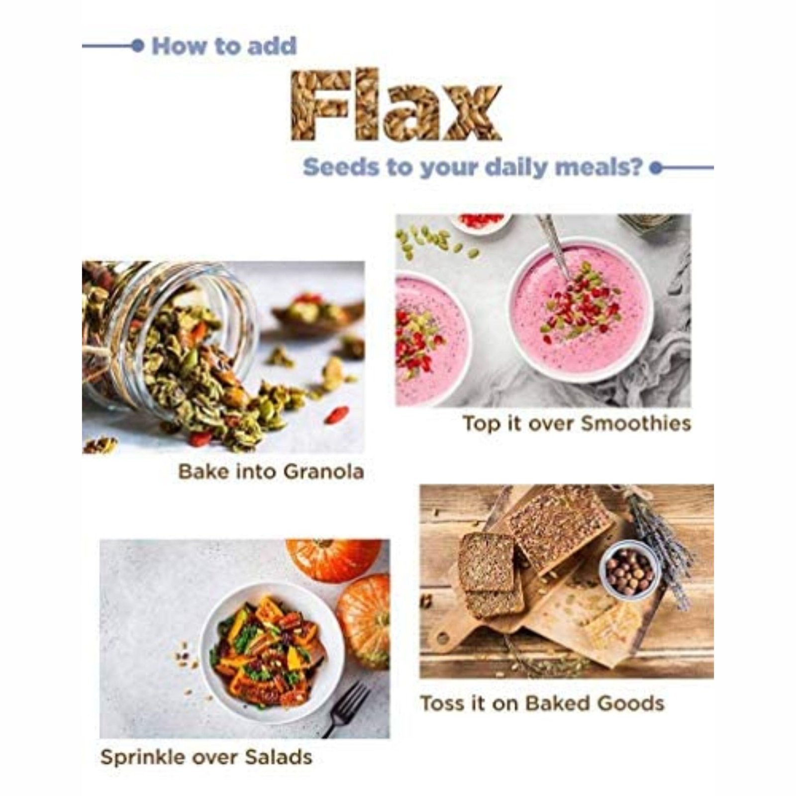 Kayaboost Raw Flax Seeds 200g – 100% Natural & Organic Superfood, Rich in Omega‑3, Fiber & Protein, Supports Heart Health & Weight Management
