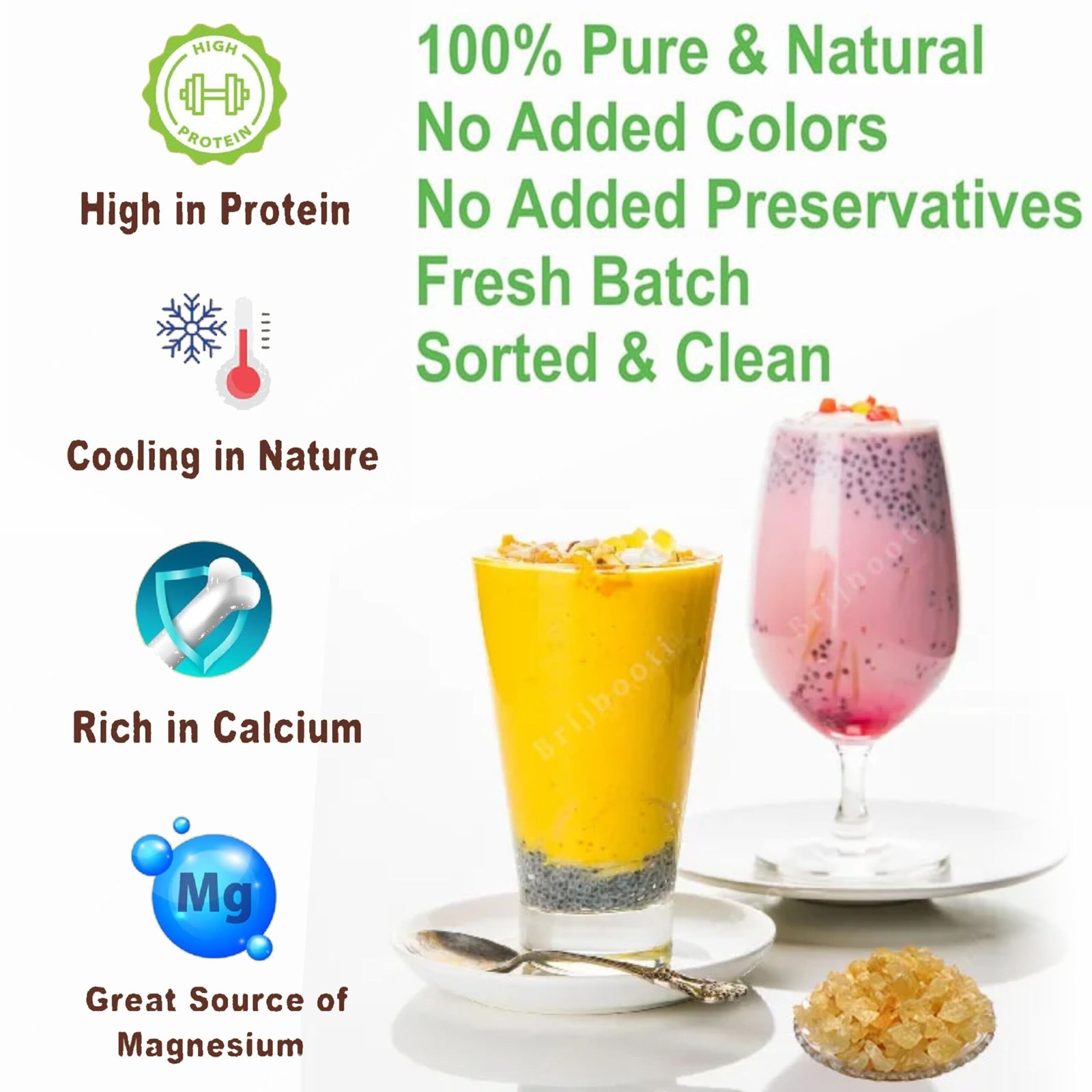 Kayaboost Gond Katira (Edible Gum) 150g – 100% Natural Tragacanth Gum, Cooling Superfood for Digestion, Heat Relief & Summer Drinks