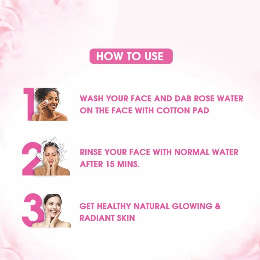 Kayaboost 100% Natural Rose Water 100ml (Pack of 2) – Face Toner & Hydrating Mist | Alcohol-Free, Paraben-Free & Suitable for All Skin Types