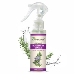 Organic Rosemary Water Spray for Hair Growth – Steam Distilled Rosemary Hydrosol for Thicker, Stronger & Shinier Hair (100ml)