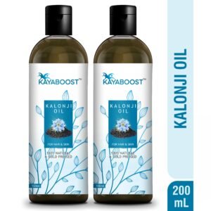 Kayaboost Kalonji Oil 100ml (Pack of 2) – 100% Natural & Cold Pressed Black Seed (Nigella Sativa) Oil for Hair & Skin | Supports Hair Growth, Scalp Care & Deep Moisturizing
