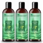 Kayaboost 100% Pure Cold Pressed Neem Oil 100ml (Pack of 3) – Natural Neem Oil for Hair & Skin | Acne Care, Dandruff Control & Scalp Treatment