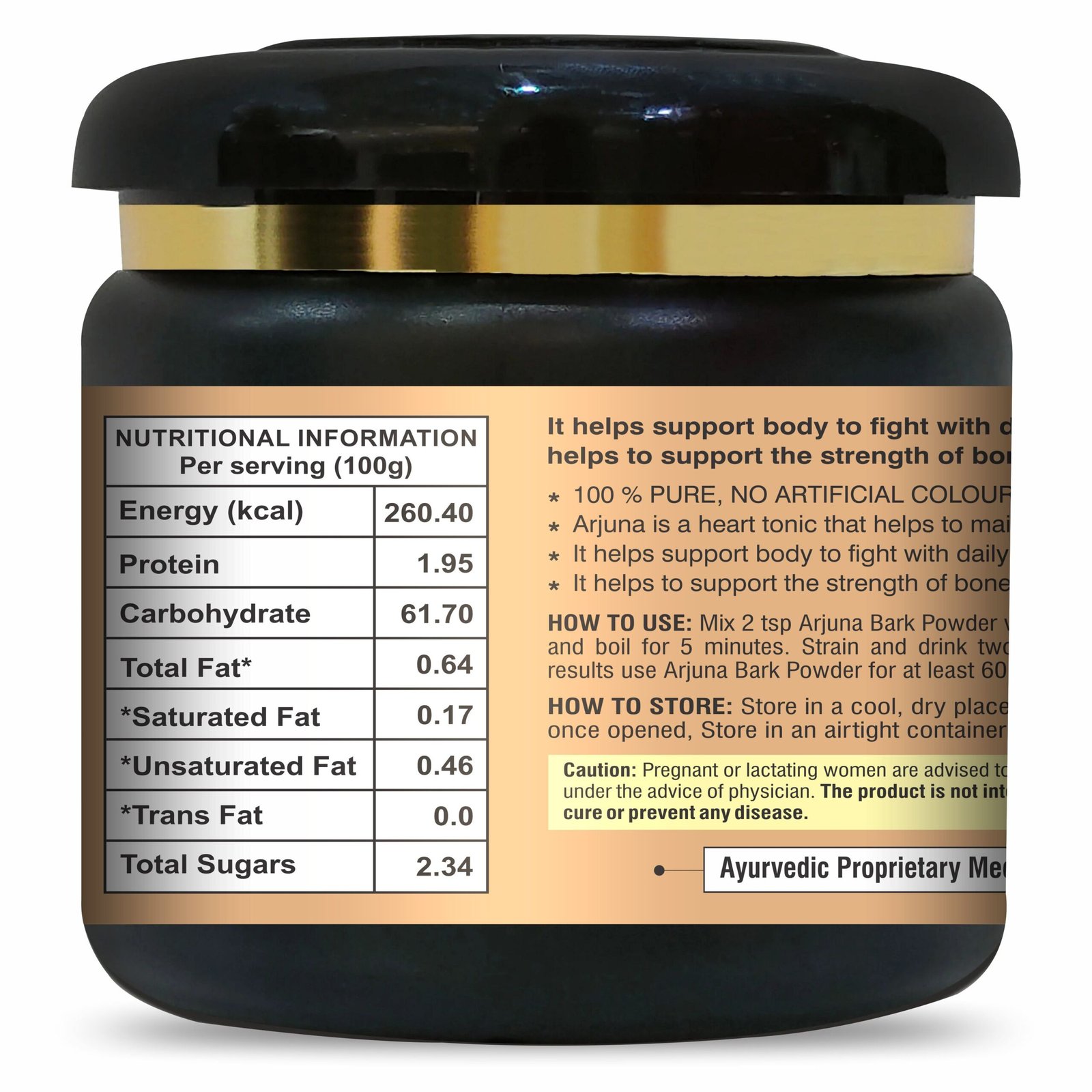 Kayaboost Arjun Chaal Powder (Terminalia Arjuna) 200g – 100% Natural Arjuna Bark Powder for Heart Health, Blood Pressure & Cholesterol Support | Ayurvedic Herbal Supplement